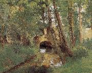 Camille Pissarro Metaponto bridge Schwarz Sweden oil painting artist